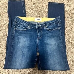 PAIGE Women's Dark Blue Skinny Jeans